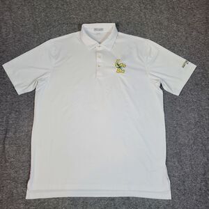 Peter Millar Summer Comfort Men's Xl Golf Polo Shirt White Legacy Athletic Club